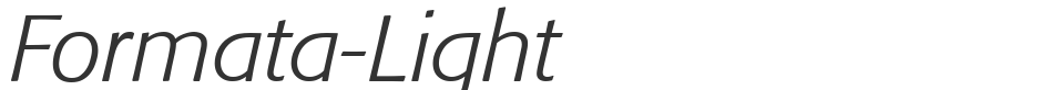 Formata-Light font preview