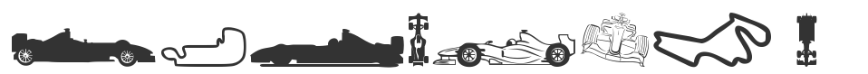 Formula 1 font preview