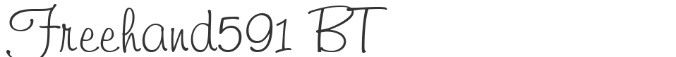 Freehand591 BT font preview