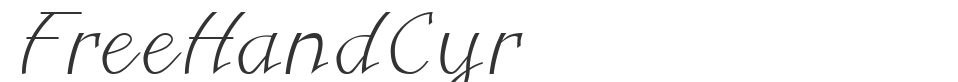 FreeHandCyr font preview