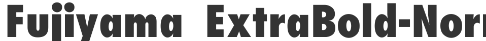 Fujiyama_ExtraBold-Normal font preview