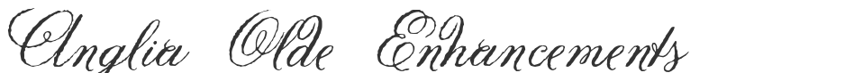 Anglia Olde Enhancements font preview