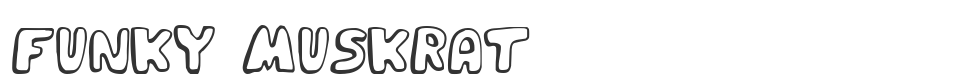 Funky Muskrat font preview
