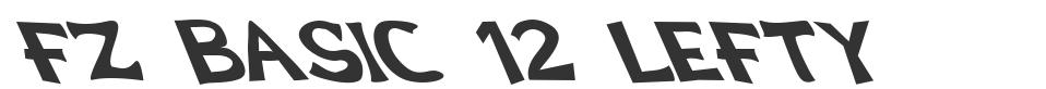 FZ BASIC 12 LEFTY font preview