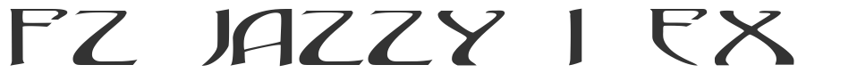 FZ JAZZY 1 EX font preview