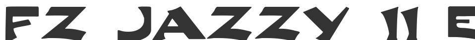 FZ JAZZY 11 EX font preview