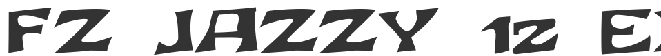FZ JAZZY 12 EX font preview