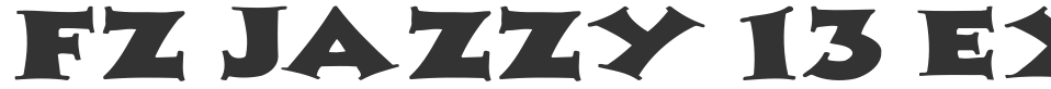 FZ JAZZY 13 EX font preview