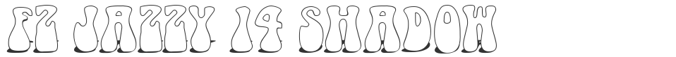 FZ JAZZY 14 SHADOW font preview