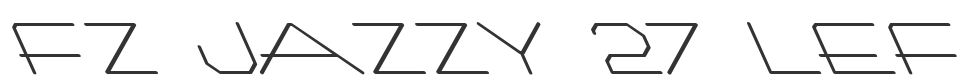 FZ JAZZY 27 LEFTY font preview