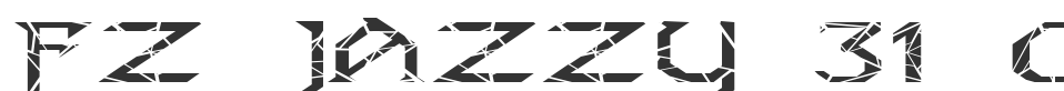 FZ JAZZY 31 CRACKED EX font preview