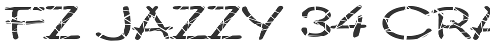 FZ JAZZY 34 CRACKED EX font preview