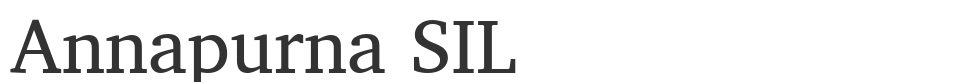 Annapurna SIL font preview