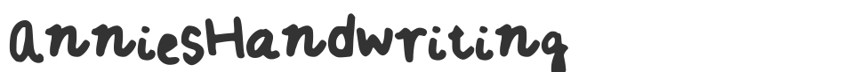 AnniesHandwriting font preview