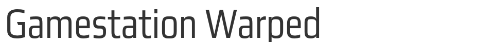 Gamestation Warped font preview