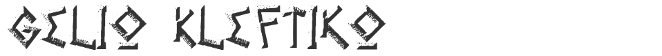 Gelio Kleftiko font preview