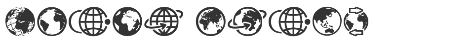 Globe Icons font preview