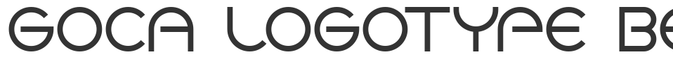 Goca logotype beta font preview