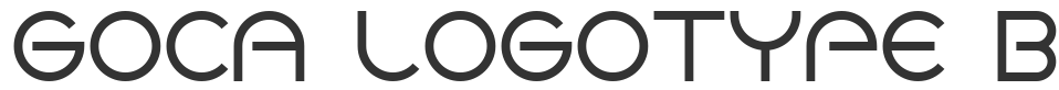 GOCA LOGOTYPE BETA font preview
