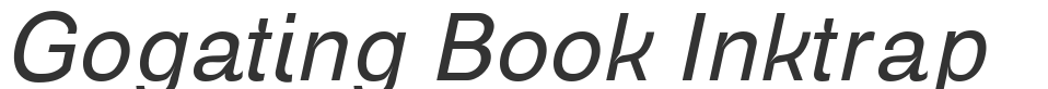 Gogating Book Inktrap font preview