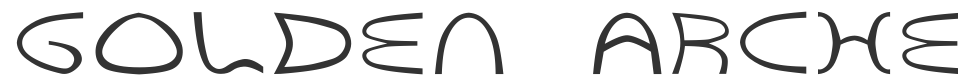 Golden Arches Outline font preview