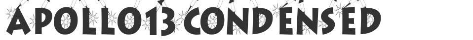 Apollo13Condensed font preview