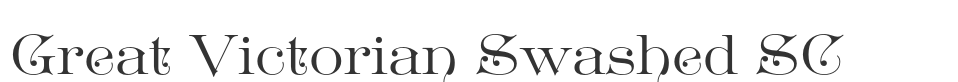 Great Victorian Swashed SC font preview