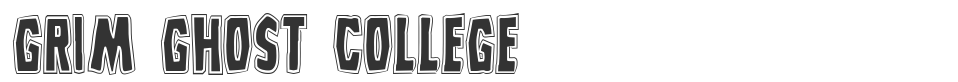 Grim Ghost College font preview