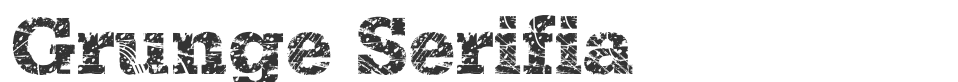 Grunge Serifia font preview