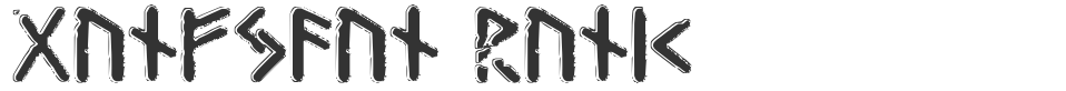 Gunfjaun Runic font preview