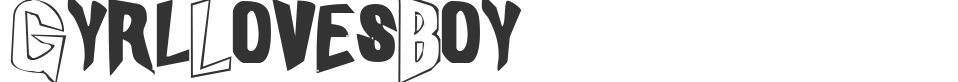 GyrlLovesBoy font preview