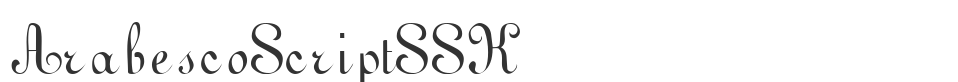 ArabescoScriptSSK font preview