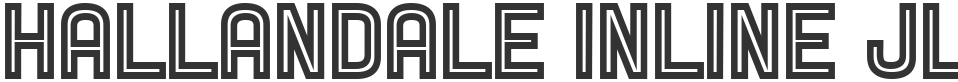 Hallandale Inline JL font preview