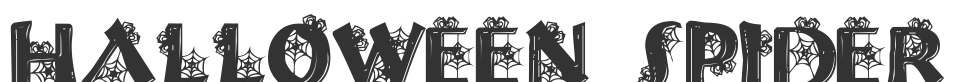 Halloween Spider font preview
