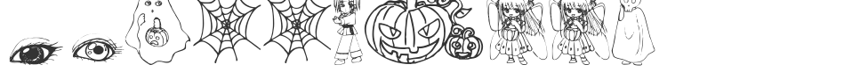 halloween2001 font preview