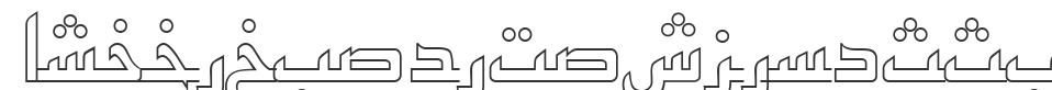 ArabicKufiOutlineSSK font preview