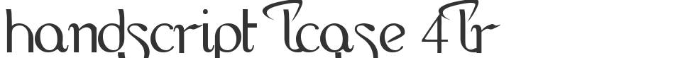 HandScript LCase 4LR font preview