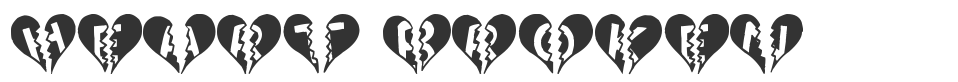Heart Broken font preview