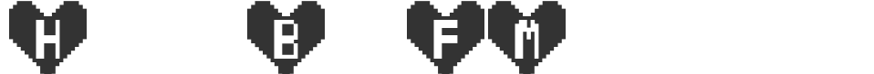 HeartBitFM font preview