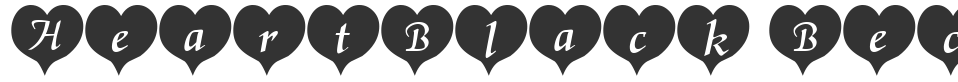 HeartBlack Becker font preview
