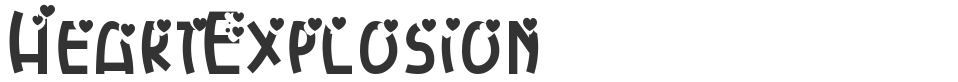 HeartExplosion font preview