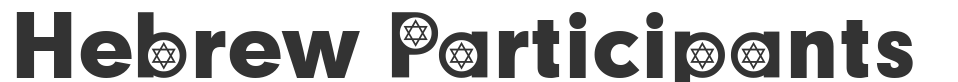 Hebrew Participants font preview