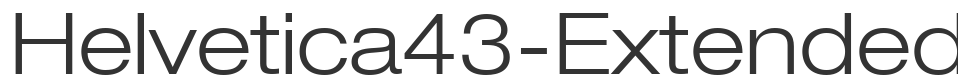 Helvetica43-ExtendedLight font preview
