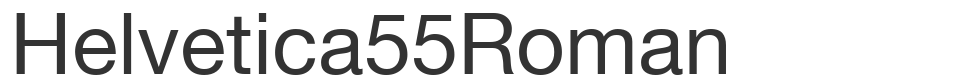 Helvetica55Roman font preview