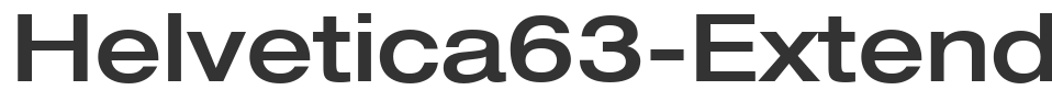 Helvetica63-ExtendedMedium font preview