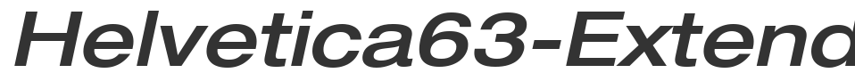 Helvetica63-ExtendedMedium font preview