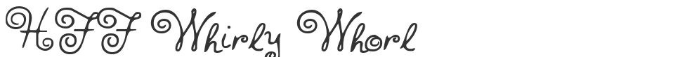 HFF Whirly Whorl font preview