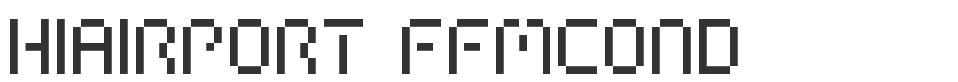 HIAIRPORT FFMCOND font preview