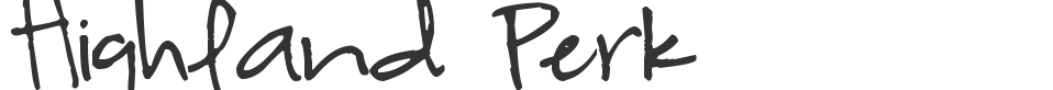 Highland Perk font preview