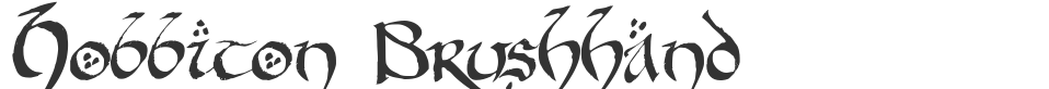 Hobbiton Brushhand font preview